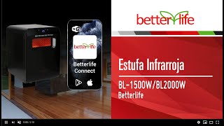 Conexión de la Estufa Infrarroja Betterlife a nuestra APP Betterlife Connect [upl. by Hallagan]