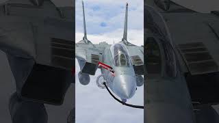 F14 refueling in midair combataircraft military fighterjet militaryaircraft aviation [upl. by Doscher907]