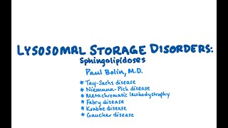 Lysosomal Storage Disorders Sphingolipidoses  CRASH Medical Review Series [upl. by Janaya]