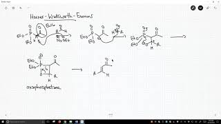 HornerWadsworthEmmons reaction to form alkenes [upl. by Ddart]