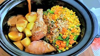 3 Slow Cooker CHICKEN Recipes EASY [upl. by Elicia]