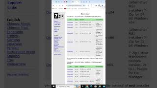 How to Download amp install 7Zip in windows10 [upl. by Seafowl277]