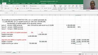 ejemplo aportes sociedades de capital [upl. by Eldreeda]