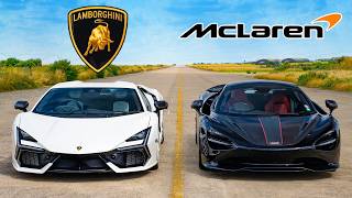 McLaren 750S v Lambo Revuelto DRAG RACE [upl. by Asyram]