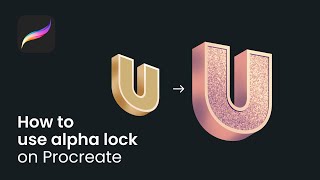 How to use alpha lock on Procreate Procreate tips shorts [upl. by Sucramej896]