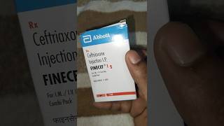 Finecef 1g Vial Injection Use Sides Effects Dose ceftriaxone viral videos vial [upl. by Ynohtnakram]