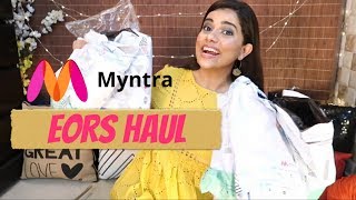 MYNTRA EORS HAUL  See what I got  Sana K [upl. by Mullac356]