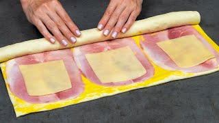 You will do it daily Quick appetizer made from puff pastry and 2 simple ingredients [upl. by Clift]