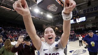 Mystics draft pick Kaylynne Truong makes WNBA history [upl. by Ardnaxila728]