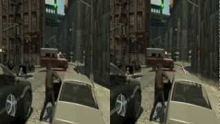 Nvidia 3D Vision  Grand Theft Auto 4 [upl. by Odrude802]