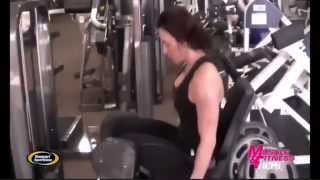 Ava Cowan  Muscle and Fitness Hers  Intense Leg Workout [upl. by Michaeline]