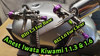 Iwata Kiwami 1 13 B10 amp 16 B12 For Base Coat amp Clear Coat [upl. by Attenauqa]