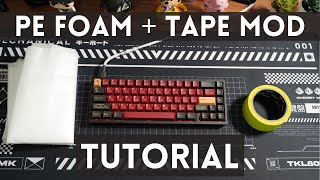 How to PE Foam and Tape Mod your Mechanical Keyboard  KBD67lite amp NK65 Sound test [upl. by Scheider]