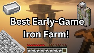 Iron Farm Minecraft 121 Quick Setup Guide for Early Game [upl. by Aneetsirhc738]