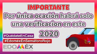 solo HABRA una VERIFICACION en este 2020 en el EDOMEX [upl. by Freddy]