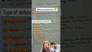 defence mechanism psychology topic very easy way 🫣🤗🤗🤗🤗 [upl. by Julianna]