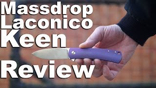 Massdrop x Laconico Keen Knife Review Extreme Vegetable Cutting made possible by We Knives [upl. by Syramad]