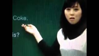 Asian lady trys to say coke [upl. by Ahsyen]