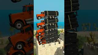 Multi Trucks Countach Crashing – BeamNGDrive [upl. by Anomis]