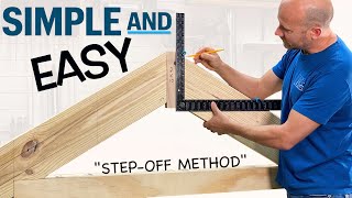 StepOff Method  Beginner Rafter Layout [upl. by Solon]