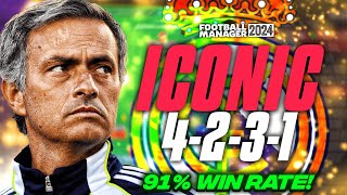 Mourinhos ICONIC 4231 91 WIN RATE Best FM24 Tactics [upl. by Jacoby]