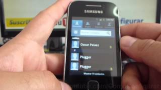 como eliminar todos contactos de tarjeta sim samsung Galaxy Y S5360 español Full HD [upl. by Job]