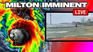 LIVE GROUND ZERO CAT 4 HURRICANE MILTON Intercept [upl. by Harifaz]