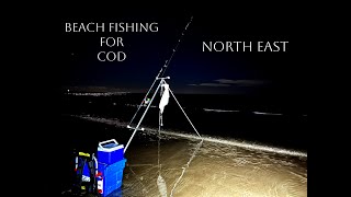 Bait Fishing For Cod  North East  Beach [upl. by Namruht482]