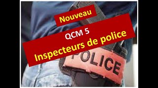 QCM 5 Concours des inspecteurs de police Maroc [upl. by Meekah223]