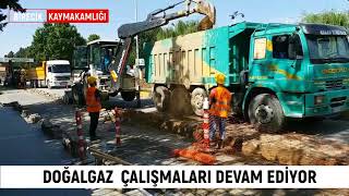 DOĞALGAZ BORU HATLARI DÖŞEME ÇALIŞMALARI ARALIKSIZ DEVAM EDİYOR [upl. by Schoening577]