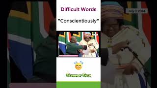 Difficult Words quotConscientiouslyquot 😂 [upl. by Ynned]