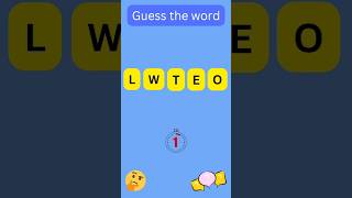 Word scramble gameScrambled word gameGuess the wordWord scramble game in 3 seconds [upl. by Bathsheb]