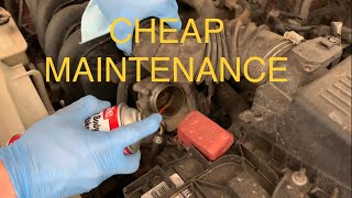 Throttle Body Cleaning How To Part of Basic Tuneup Toyota Corolla Matrix Pontiac Vibe [upl. by Taro]