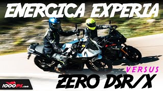 Electric motorcycles comparison test  Zero DSRX vs Energica Experia in the Alps [upl. by Faus]