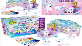 Crayola Scribble Scrubbie Peculiar Pets Pet Care Toy Includes Working Tub amp Washable Markers [upl. by Remsen216]