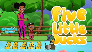 Five Little Ducks  Counting with Gracie’s Corner  Nursery Rhymes  Kids Songs [upl. by Medeah]