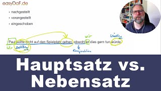 Hauptsatz vs Nebensatz  Kommas bei Nebensätzen [upl. by Ramar451]