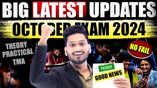 NIOS Big Latest Updates October 2024 Theory Exam Good News  TMA Marks  Practical Date  No Fail [upl. by Winne44]