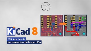 KiCad 8 PCB Herramientas de apariencia Inspección [upl. by Gerrard12]