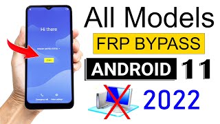 ANDROID 11 FRP BYPASS 2022  All Model Phones Without PC🔥🔥🔥 [upl. by Giuliana]