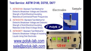 Fast Low Cost ASTM D149 Test Service AC Dielectric Breakdown Voltage and Strength of Solid Materials [upl. by Ahsatel582]