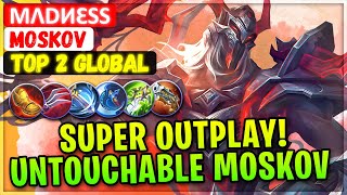 Super Outplay Untouchable Moskov  Top 2 Global Moskov  MΛDИƐSS  Mobile Legends Emblem And Build [upl. by Rempe669]