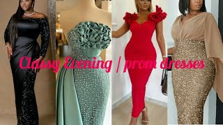 Top best dinner gown styles for ladies  Evening dresses 2023 sequins styles for prom dressesSatin [upl. by Consalve]