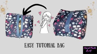 How to sew a makeup bag in the simplest way [upl. by Drawoh]