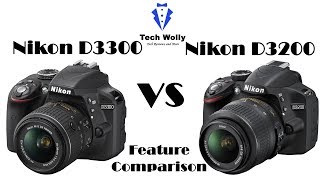 Nikon D3300 vs D3200 Feature Comparision [upl. by Nwahsauq]