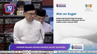 Belanjawan 2025 Kerajaan umum perang terhadap gula naik kadar eksais minuman bergula [upl. by Anahahs207]