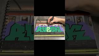 Graffiti tutorial sketch ✍️ sketch graffiti sketching sketchbook граффити short tutorial art [upl. by Ainslee]