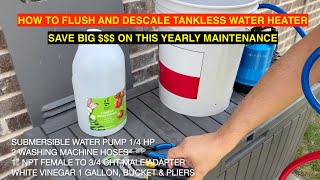 How to flush a Tankless Water Heater and SAVE BIG [upl. by Agathe]