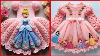 Crochet barbie frock for birthday party wedding Crochet barbie frock princess ball gown casual [upl. by Rhett295]