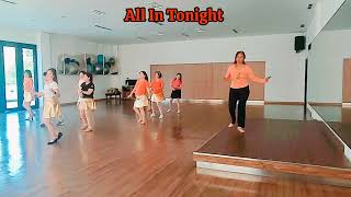 All In Tonight  line dance [upl. by Carmita]